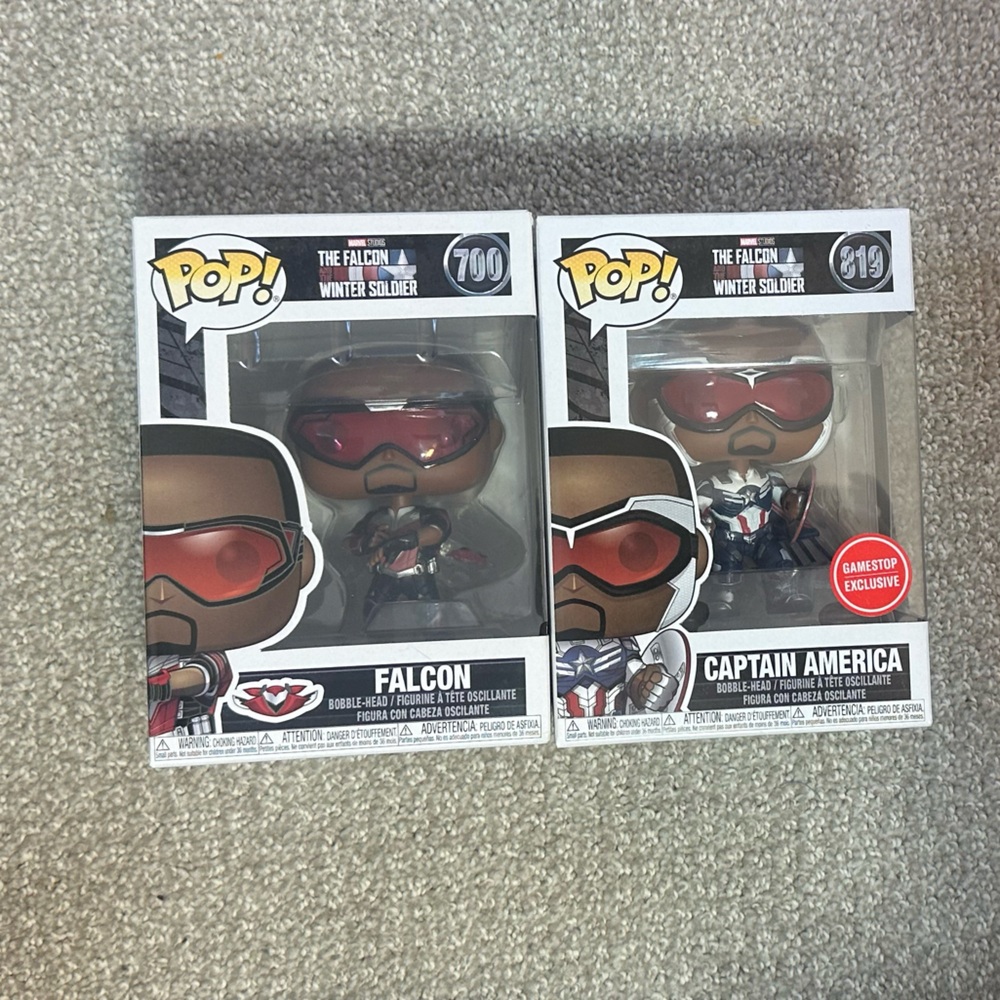 Marvel Falcon and Captain America Funko Pops Bundle
